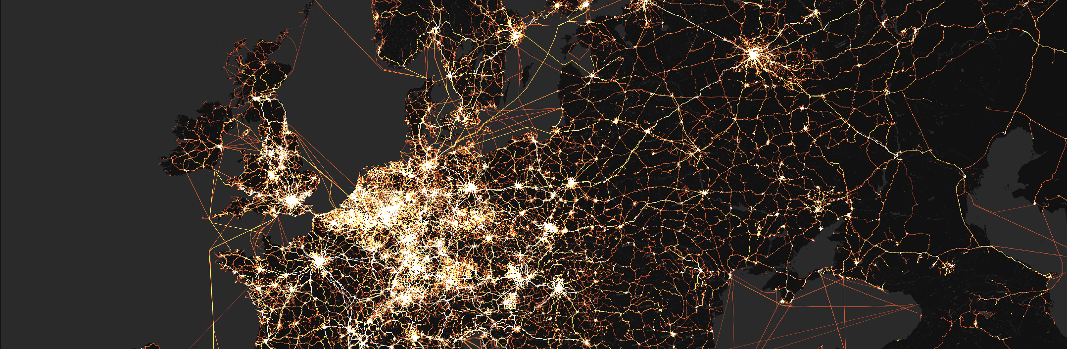 Europe transit map